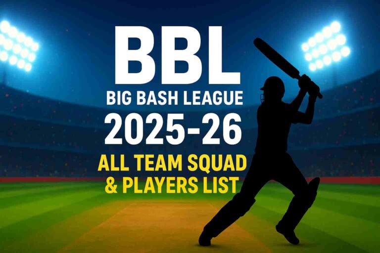 BBL 2025-26 Teams, Squad, and Players List